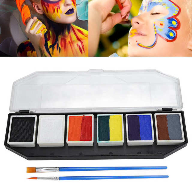 Professional Face Painting Kit Non Toxic Body Paint Makeup Halloween  Christmas For Kids Adults Halloween Party Face - Body Paint - AliExpress